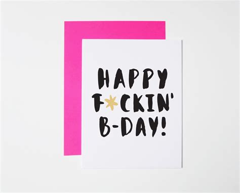 Funny Birthday Card Hfbd Etsy