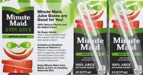 Minute Maid Apple Juice Boxes 8 Ct 6 Fl Oz Frys Food Stores