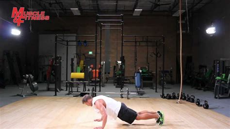 Burpee Press Up Superset Muscle And Fitness Youtube