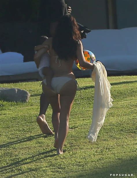 Kim Kardashian On The Beach With North West Pictures POPSUGAR