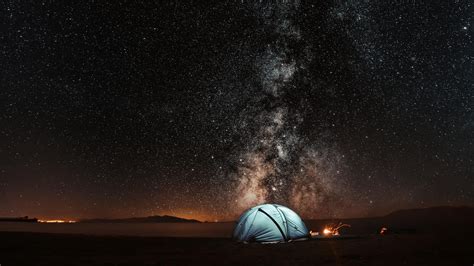 Badavut Beach Phenomenon Milky Way Galaxy Turkey Starry Sky Space