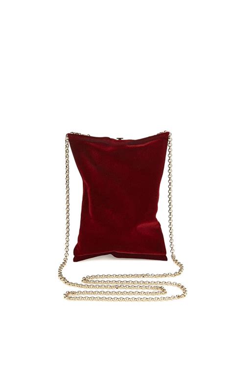 Crisp Packet Clutch Flocked In Medium Red Brass By Anya Hindmarch