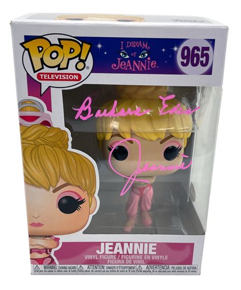 Barbara Eden Signed I Dream Of Jeannie 965 Jeannie Funko Pop Vinyl Figure Jsa Coa