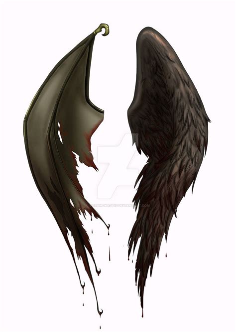 Angel Demon Wing Tattoo Design By Toranokage13 On Deviantart In 2023