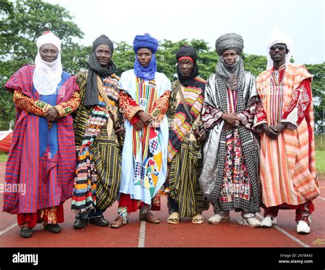Hausafulani Men Display Their Traditional Costumes During The National Festival For Arts And