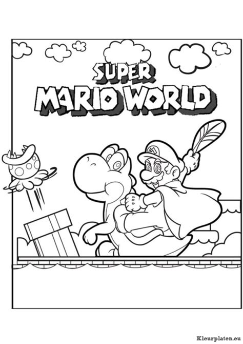 Super Mario Bros Kleurplaat 71107 Kleurplaat