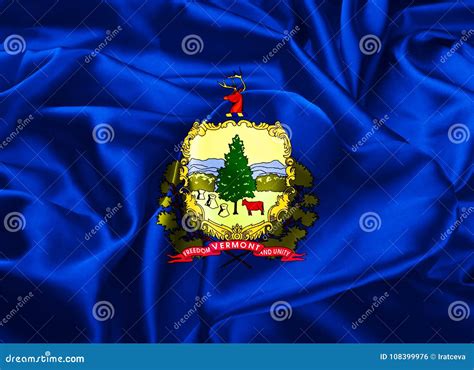 State Flag Of Vermont Stock Illustration Illustration Of Insignia