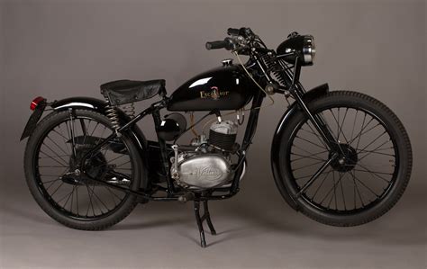 An Excelsior Consort Motorcycle With 98cc Single Cylinder