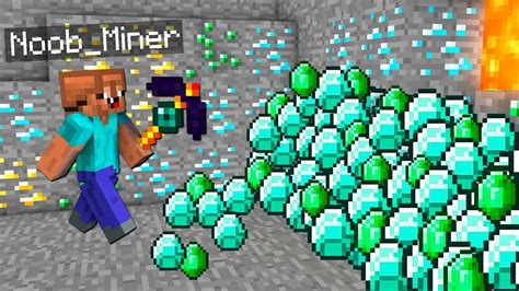 Noob Mined A Lot Of Diamonds And Won In Minecraft Noob Vs Pro Vs