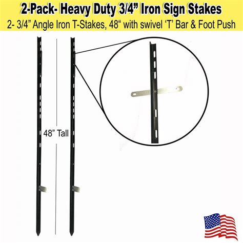 Heavy Duty Step Sign Stake For Real Estate Parking Garage Sale And