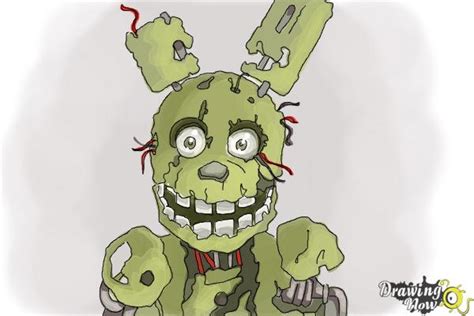 How To Draw Springtrap Fnaf3 Youtube