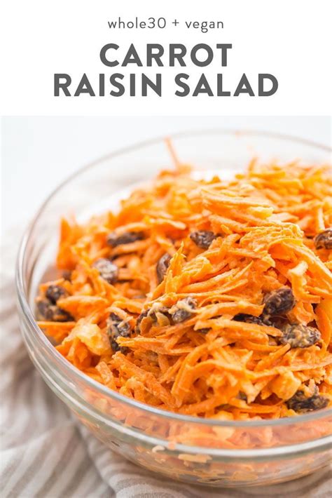Carrot And Raisin Salad Vegan Paleo Whole30 Recipe Carrot