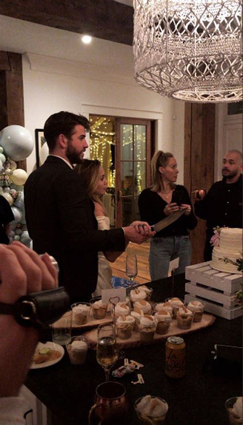 According to instagram story screenshots snapped by people, a party that resembled a wedding reception took. Miley Cyrus and Liam Hemsworth Requested Wedding Guests ...
