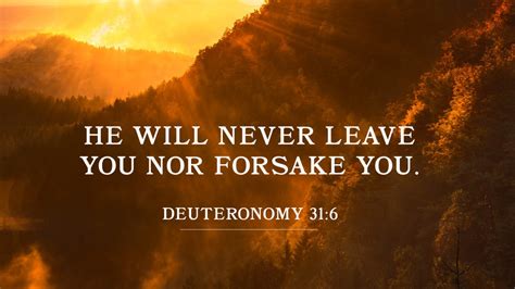 Verse Of The Day Deuteronomy 316 Idisciple