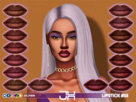 Julhaos Cosmetics Lipstick 33 The Sims 4 Catalog