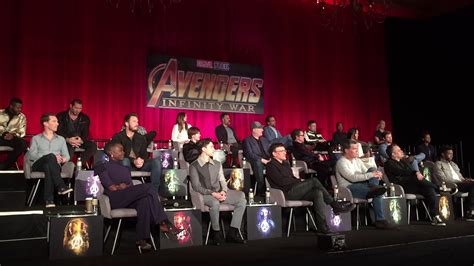 Avengers Infinity War Press Conference Youtube