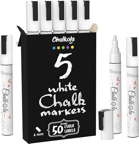 White Chalk Markers White Dry Erase Chalk Pens For Blackboards