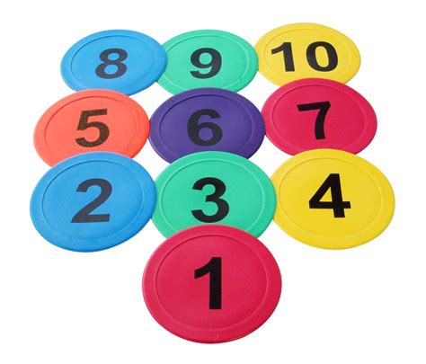 Numbered Disc Marker Set Of 10 Mccrackens