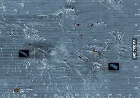 A Full Sonar Map Of Titanic And Her Debris Field Over Miles Down In