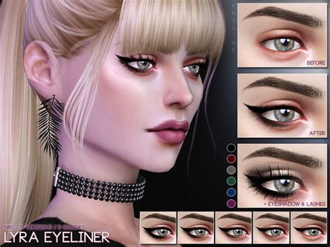 Lyra Eyeliner N By Pralinesims At Tsr Sims Updates Hot Sex Picture