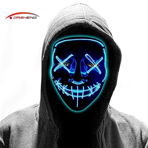 Free Sample Masquerade Carnival Dj Cosplay Scary Rave Horror Glow Neon