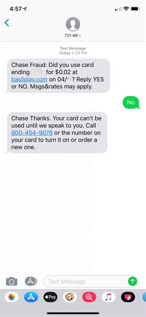 Chase Fraud Protection Text Alertas Balanced Body