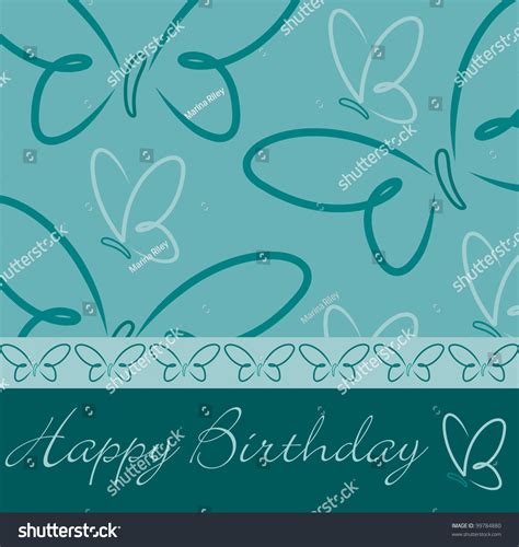 Happy Birthday Butterfly Card Stock Photo 99784880 Shutterstock