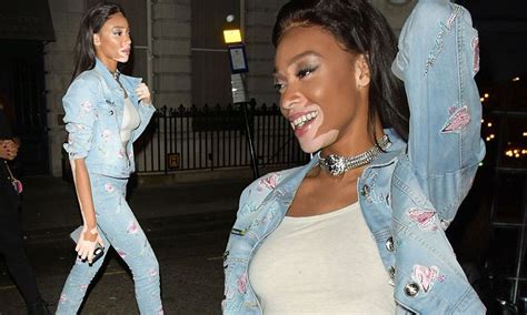 Winnie Harlow Steps Out In Double Denim At London Fashion Week Daily