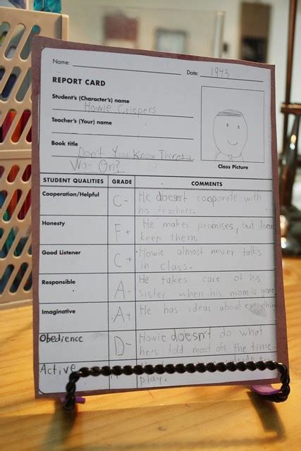 Character Report Card Flickr Photo Sharing