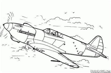 Coloring page - Planes and helicopters