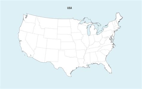 35 United States Vector Map Maps Database Source