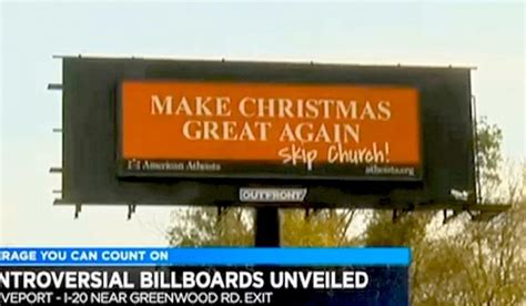 A National Group Called American Atheists Has Unveiled Billboards For