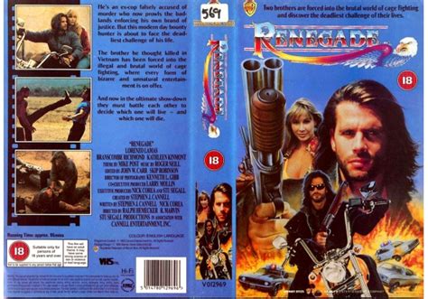 Renegade 1992 On Warner Home Video United Kingdom Vhs Videotape