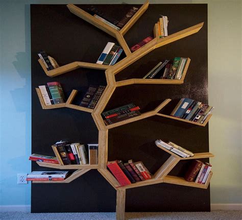 Tree Bookshelf Handmade Wood Bookshelf Home Decor Bookshelf Decor