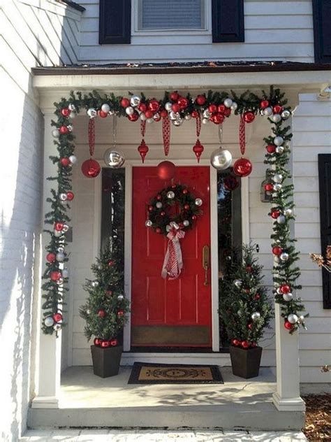 40 Amazing Outdoor Christmas Decorations Ideas Porch Christmas Lights