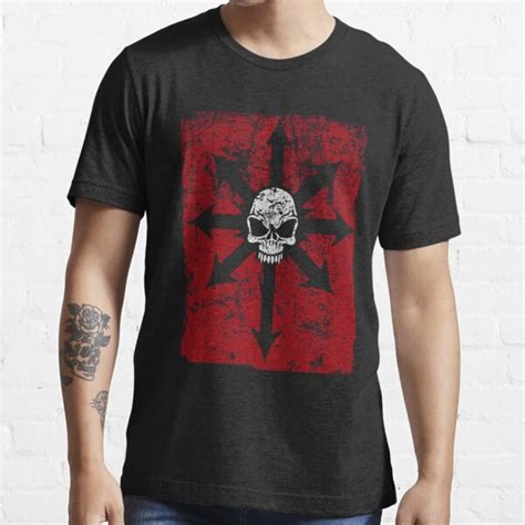 Chaos Red T Shirt For Sale By Simonbreeze Redbubble Warhammer 40