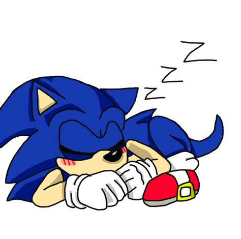 Sonic Sleeping By Peachesroserobotnik On Deviantart