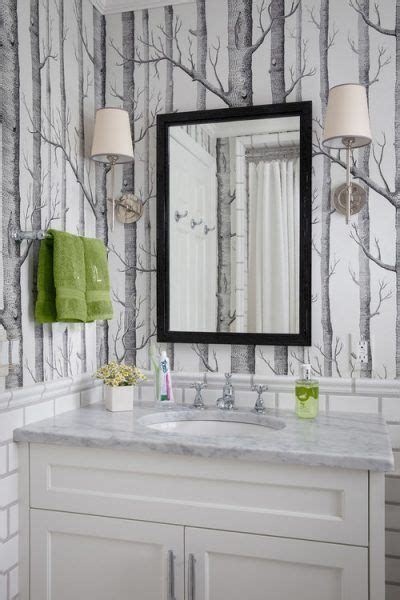 Birch Tree Wallpaper Bathroom