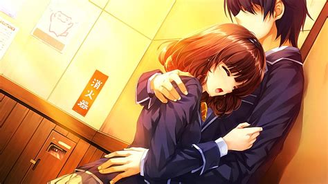 Sad Couple Cute Girl Crying Boy Girl Anime Love Hd Wallpaper