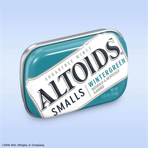 Altoids Smalls Wintergreen Sugarfree Mints 037 Oz Pack Of 9 Altoids