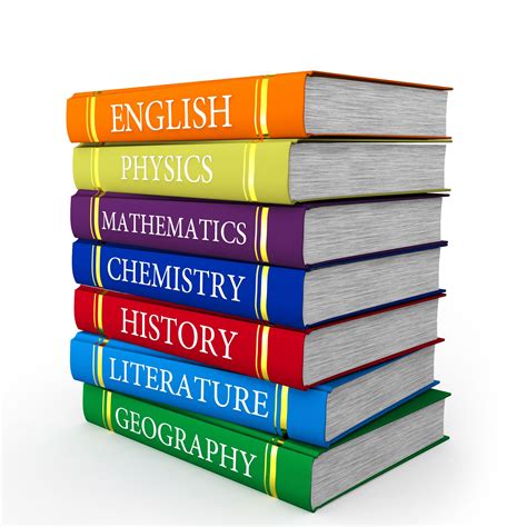 Stack Of Textbooks With Different Colors Stock Photo Powerpoint Slide