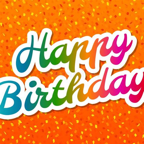 Beautiful Happy Birthday Greeting Card Eps10 Vector Illustration