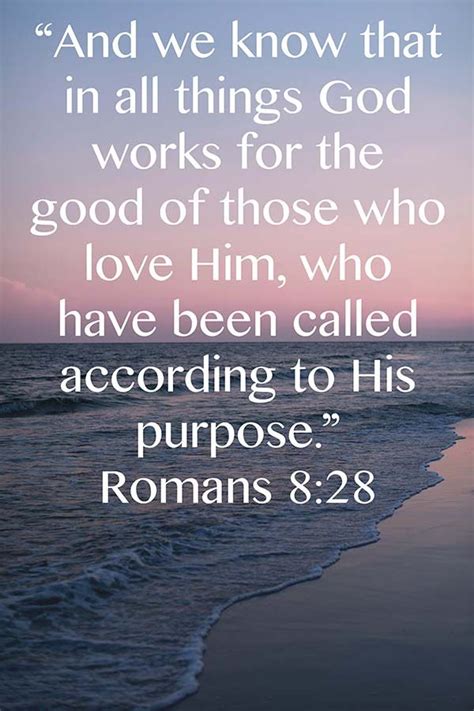 In All Things God Works For The Good Of Those Who Love Him