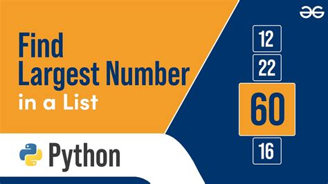 Python Program To Find Largest Number In A List Geeksforgeeks