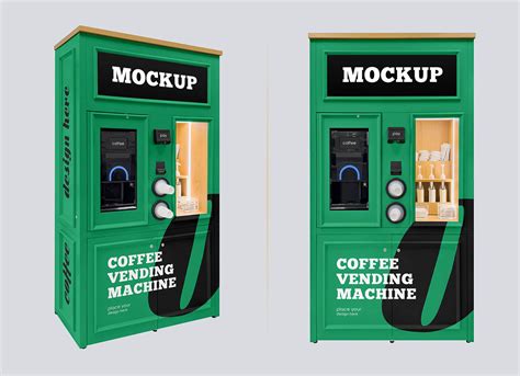 Free Coffee Vending Machine Mockup Psd Set Good Mockups