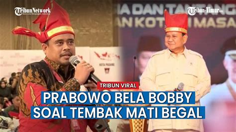 Ketika Prabowo Subianto Punya Pembelaan Untuk Menantu Presiden Jokowi