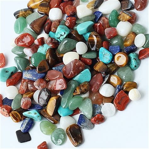 1 Bag 100g Synthetic Stones Home Decoration Colorful Stones Mixed