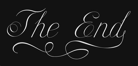 The End Lettering Skillshare Student Project