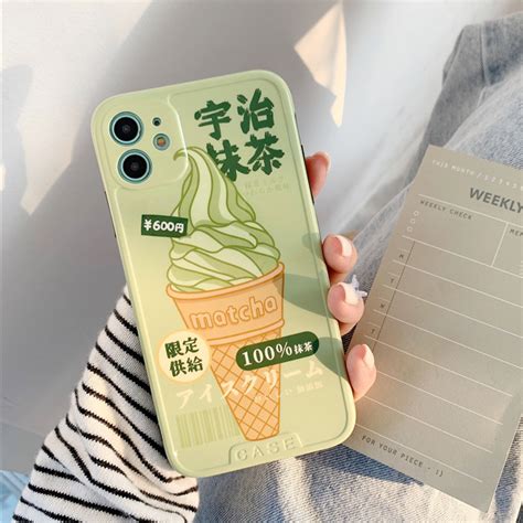 Matcha Green Tea Ice Cream Case In 2021 Kawaii Phone Case Phone