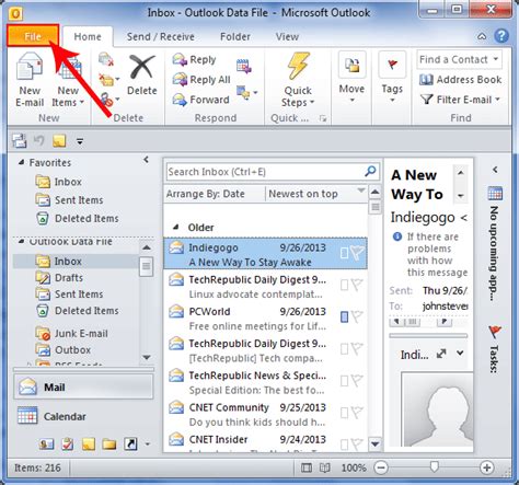 Set Outlook To Receive Plain Text Only In Emails